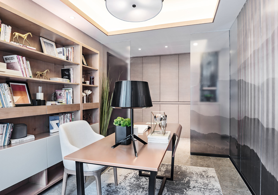 輕奢簡約風(fēng)格室內(nèi)家裝案例效果圖-書房 輕奢簡約風(fēng)格室內(nèi)家裝案例效果圖-書房