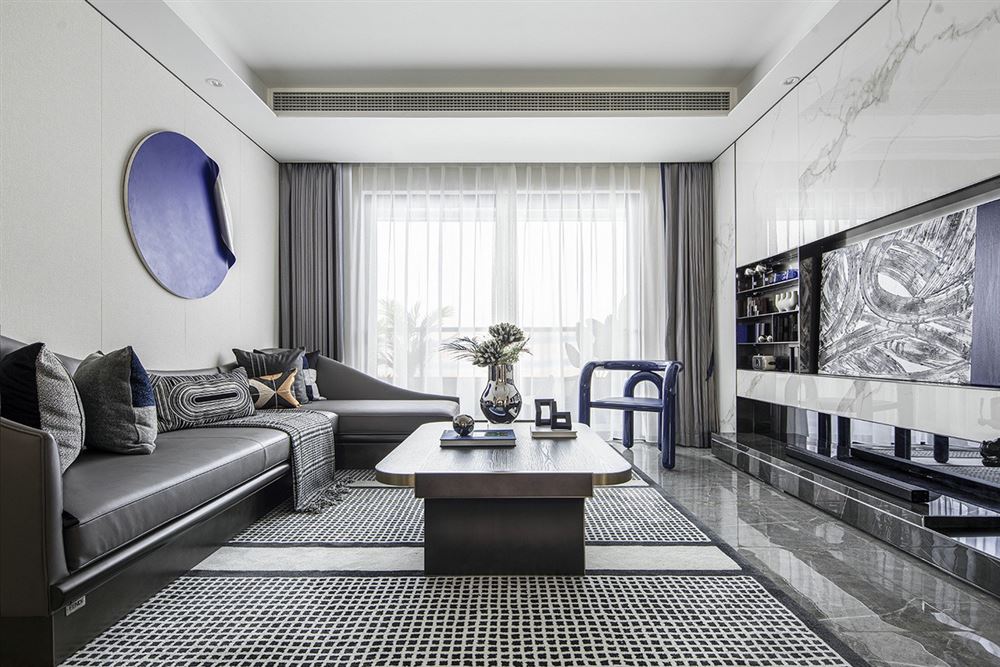 江門市翠景園現(xiàn)代風(fēng)格三居室裝修案例