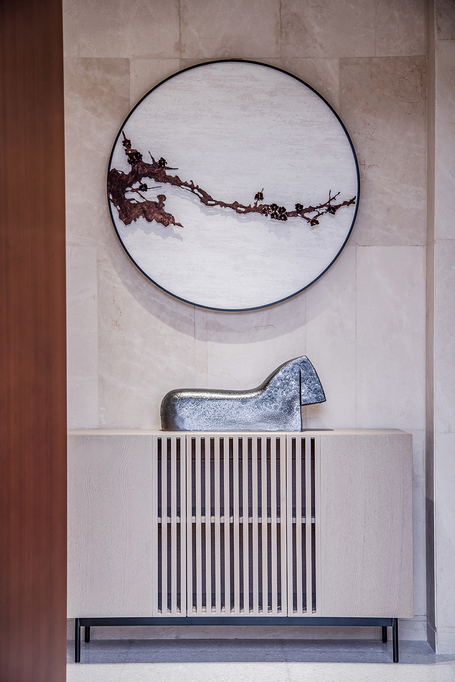 新中式風格室內家裝案例效果圖-玄關 新中式風格室內家裝案例效果圖-玄關