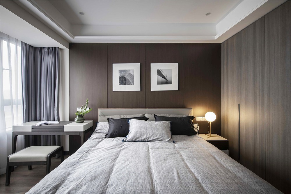 現(xiàn)代簡約風格室內(nèi)家裝案例效果圖-臥室 現(xiàn)代簡約風格室內(nèi)家裝案例效果圖-臥室