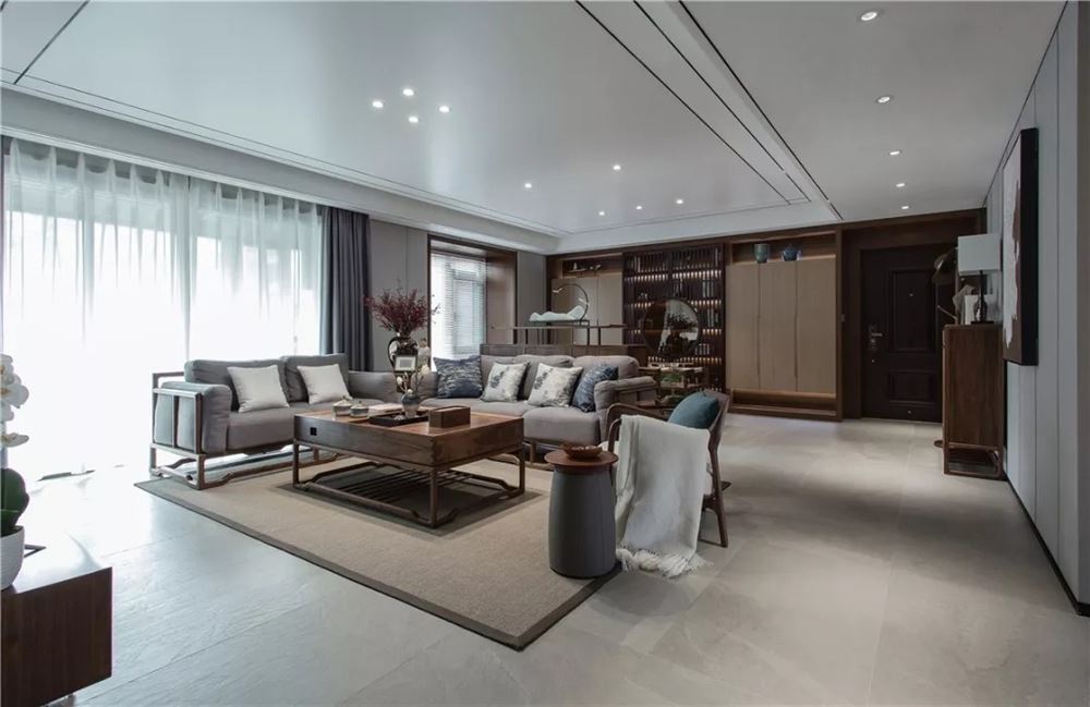 佛山市旭輝雅居樂(lè)清樾新中式風(fēng)格四居室裝修案例