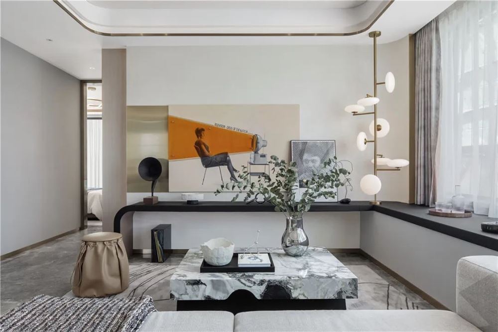 湛江市恒興.恒福花苑輕奢風(fēng)格四居室裝修案例