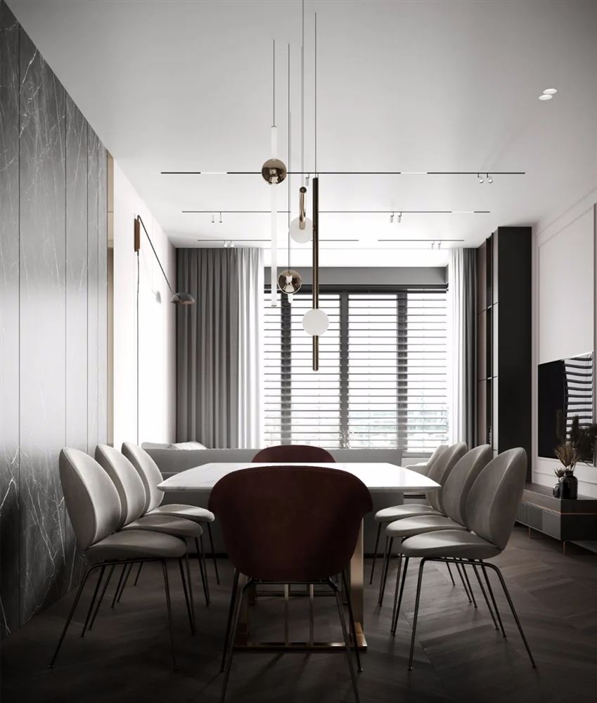 惠州市碧桂園深薈城現代簡約風格三居室裝修案例