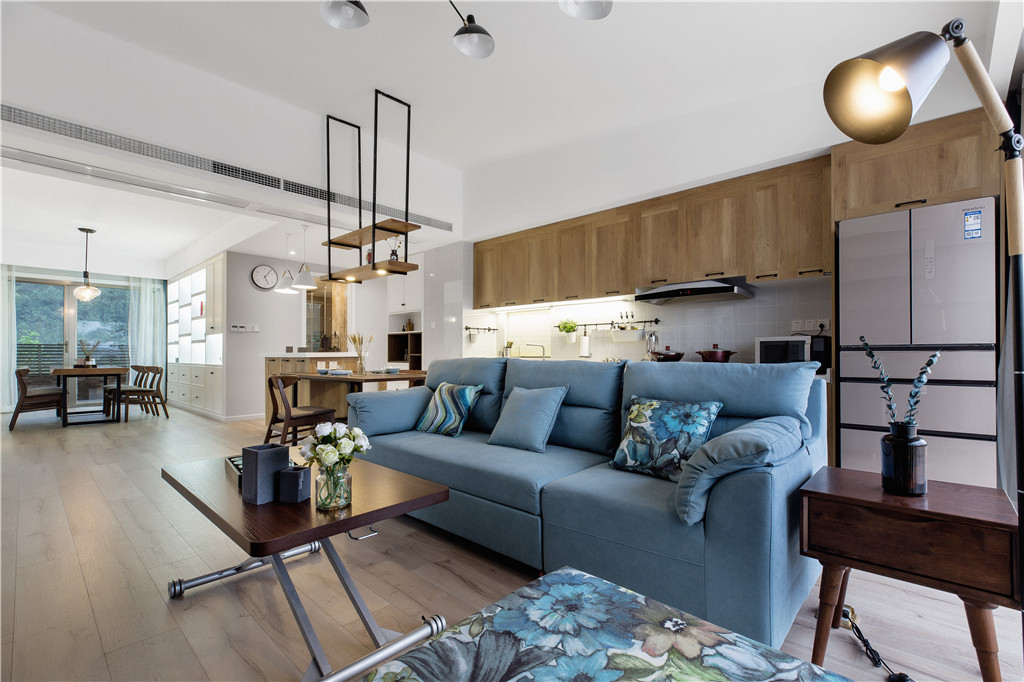 德陽市華庭陽光.北歐風格三居室裝修案例