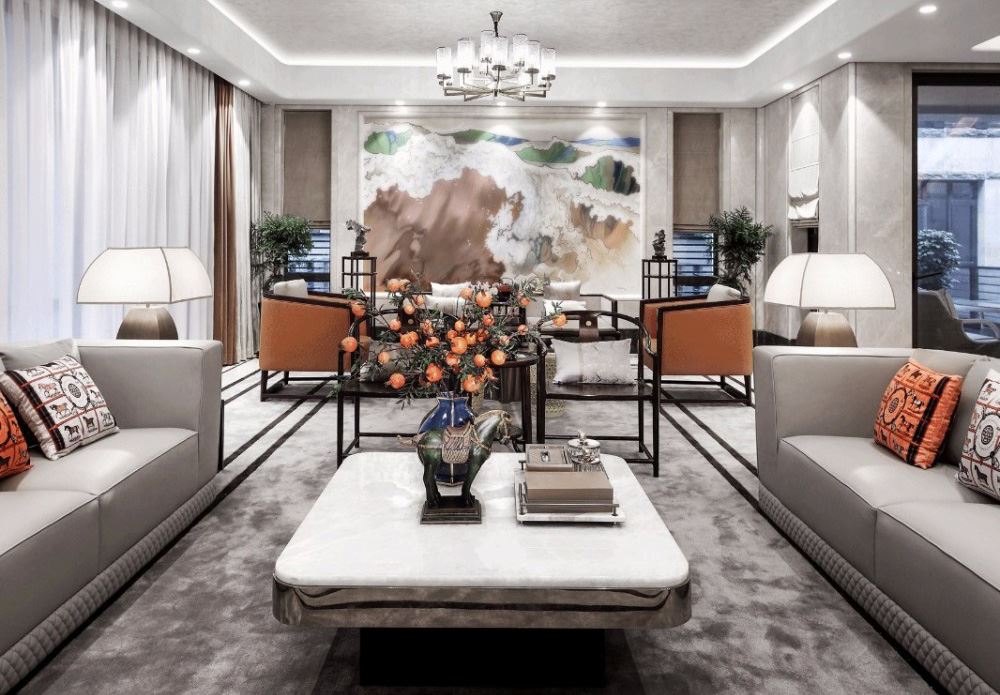 佛山市融創(chuàng)半島壹號現(xiàn)代簡約風格別墅裝修案例