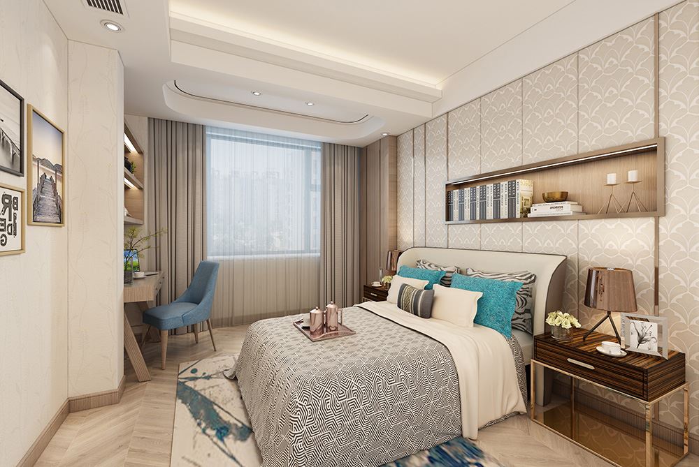 佛山市廣佛新世界花園洋房新中式風格復式裝修案例