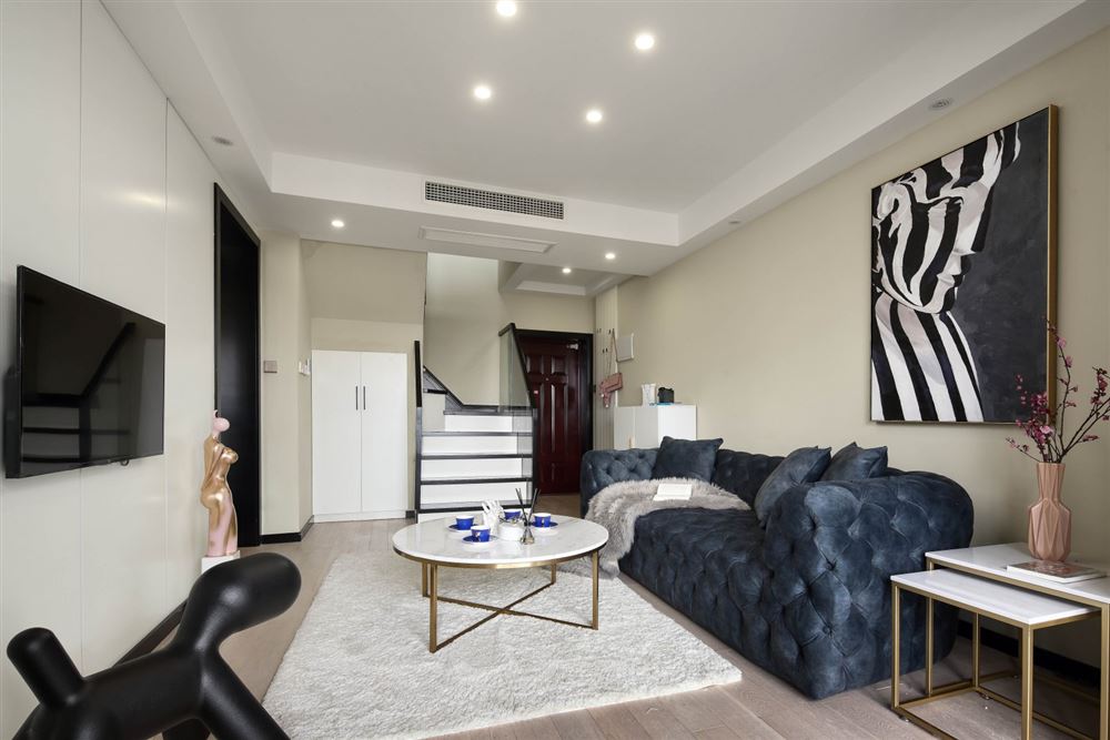 佛山市峰睿公館現(xiàn)代簡約風(fēng)格復(fù)式裝修案例