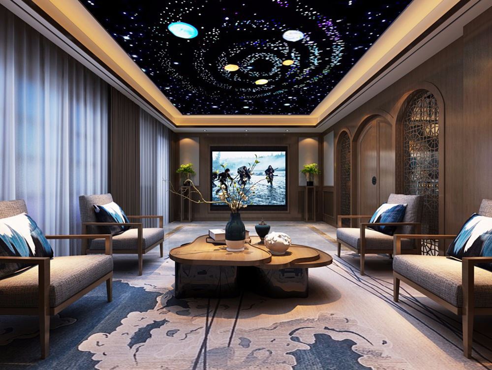 佛山市新希望悅瓏灣新中式風格別墅裝修案例