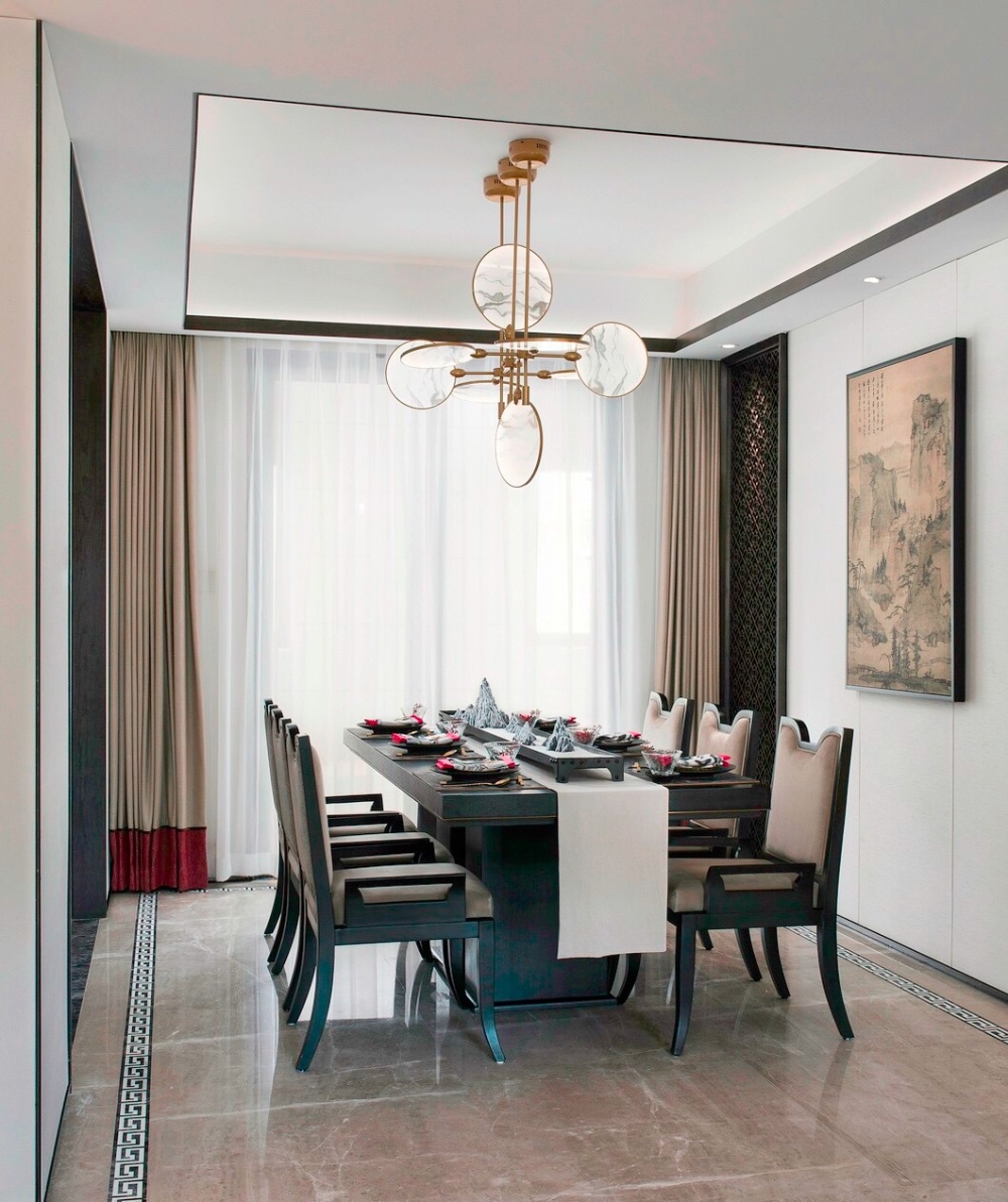 新中式風格室內設計家裝案例-餐廳 新中式風格室內設計家裝案例-餐廳