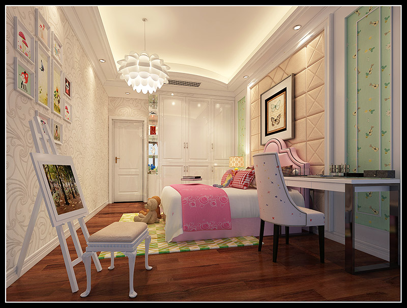 歐式風(fēng)格室內(nèi)裝修設(shè)計效果圖-東湖洲花園四居160平米-室內(nèi)裝修設(shè)計兒童房 歐式風(fēng)格室內(nèi)裝修設(shè)計效果圖-東湖洲花園四居160平米-室內(nèi)裝修設(shè)計兒童房