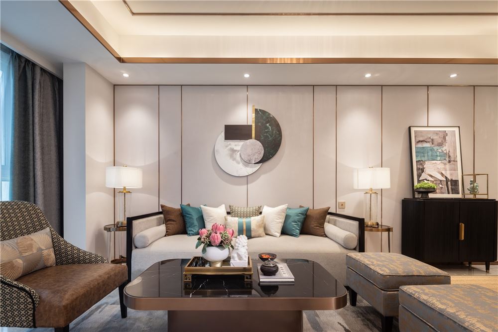 江門市名門壹號新中式風(fēng)格別墅裝修案例