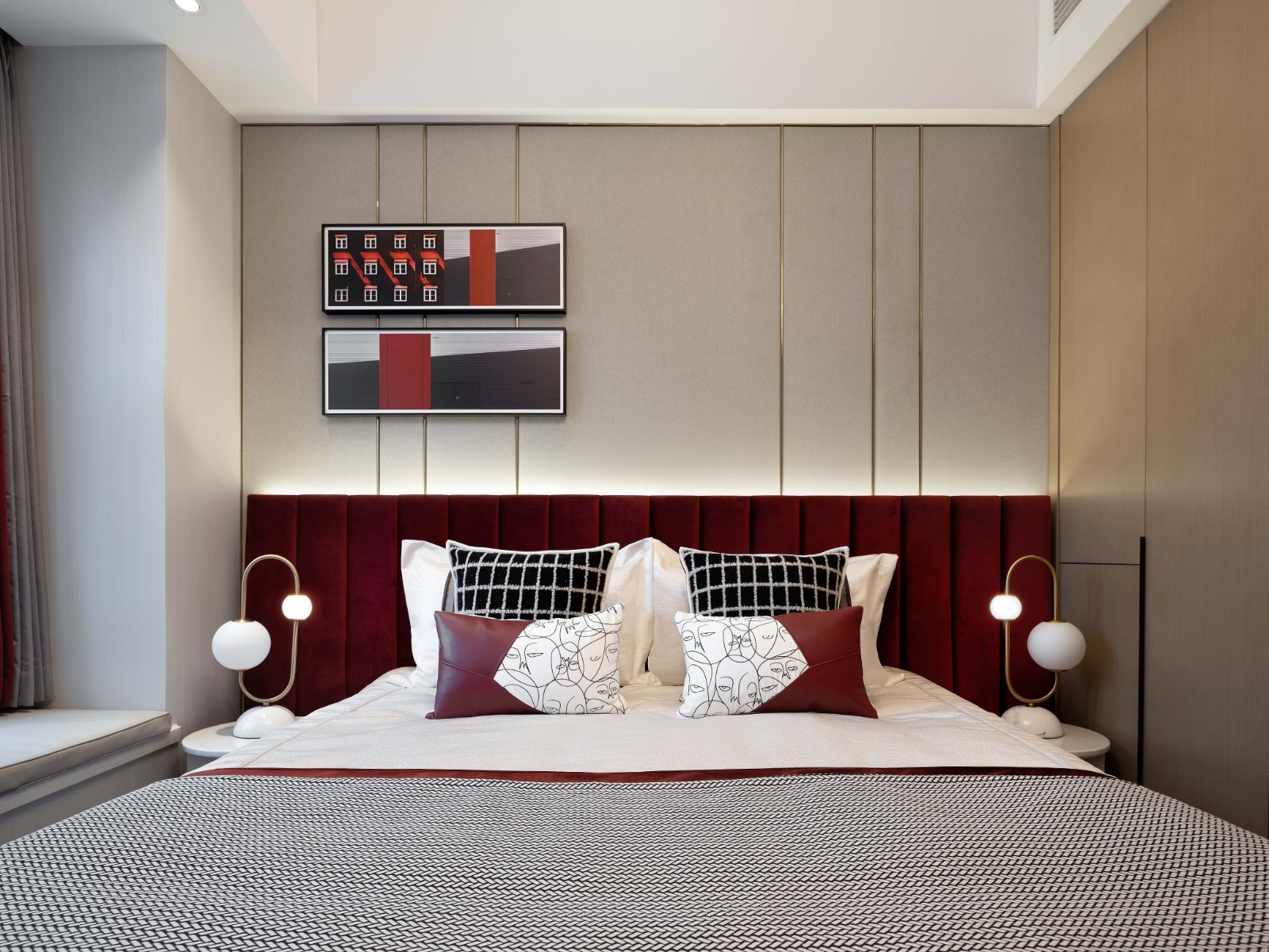 現(xiàn)代輕奢風格室內(nèi)設計家裝案例-臥室 現(xiàn)代輕奢風格室內(nèi)設計家裝案例-臥室