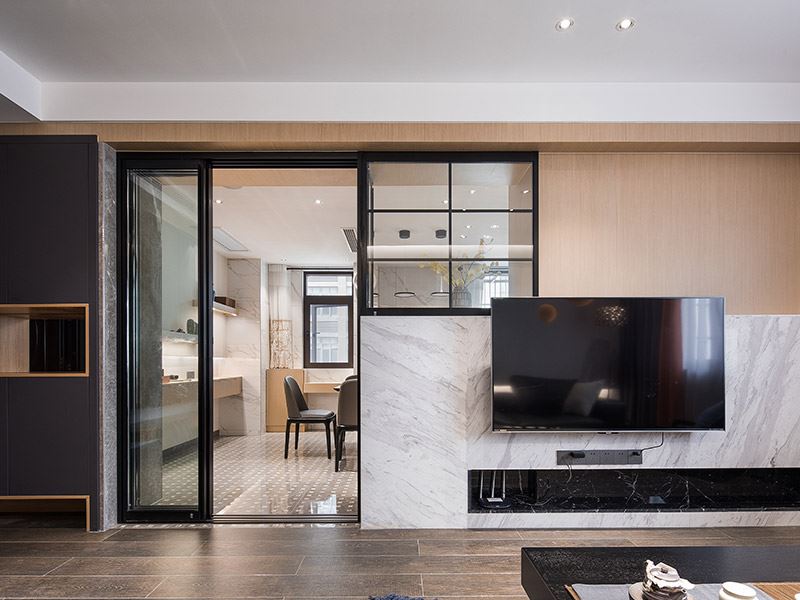 常州市御城商住樓現代簡約風格四居室裝修案例