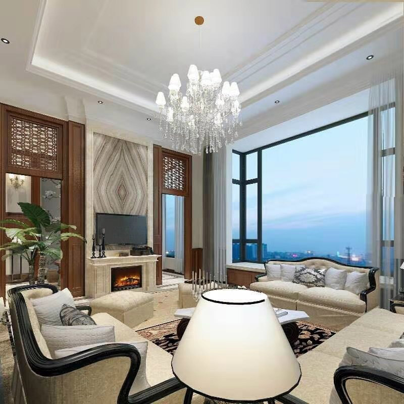 美式鄉(xiāng)村風(fēng)格室內(nèi)裝修效果圖-學(xué)府一號復(fù)式230平米-客廳 美式鄉(xiāng)村風(fēng)格室內(nèi)裝修效果圖-學(xué)府一號復(fù)式230平米-客廳