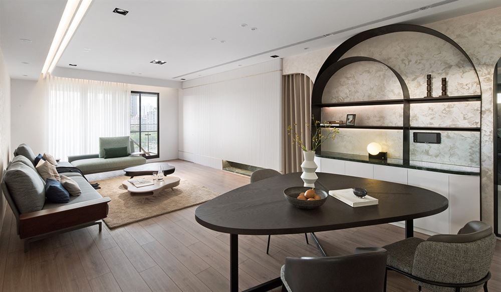 佛山市海倫堡&middot;美的&middot;玖悅府現代簡約風格四居室裝修案例