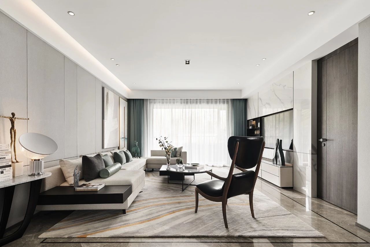 現(xiàn)代輕奢風格室內(nèi)設計家裝案例-客廳