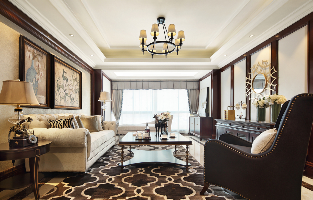 新古典風格室內家裝案例效果圖-客廳 新古典風格室內家裝案例效果圖-客廳
