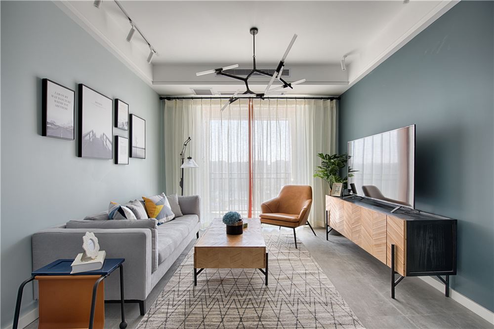 廣州市越秀濱海新城北歐風格三居室裝修案例