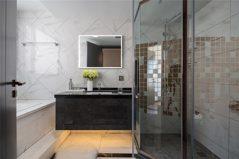國悅九曲灣三居160平米輕奢風格室內裝修案例-衛生間 國悅九曲灣三居160平米輕奢風格室內裝修案例-衛生間