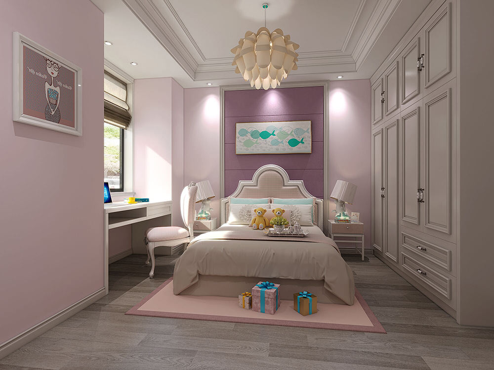 裝修公司簡歐風格室內裝修效果圖-公主房 裝修公司簡歐風格室內裝修效果圖-公主房