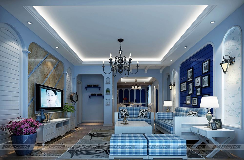 茂名市博雅新邨北歐風(fēng)格三居室裝修案例