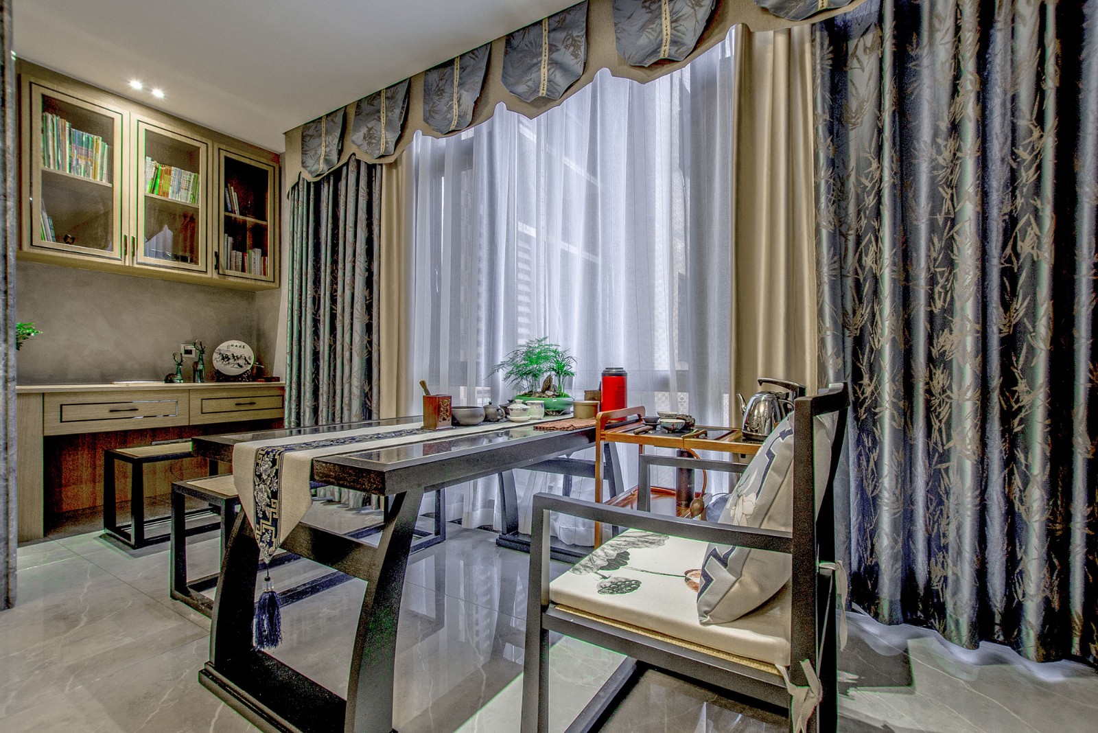 裝修案例輕奢簡歐風(fēng)格室內(nèi)裝修效果圖-茶室 裝修案例輕奢簡歐風(fēng)格室內(nèi)裝修效果圖-茶室