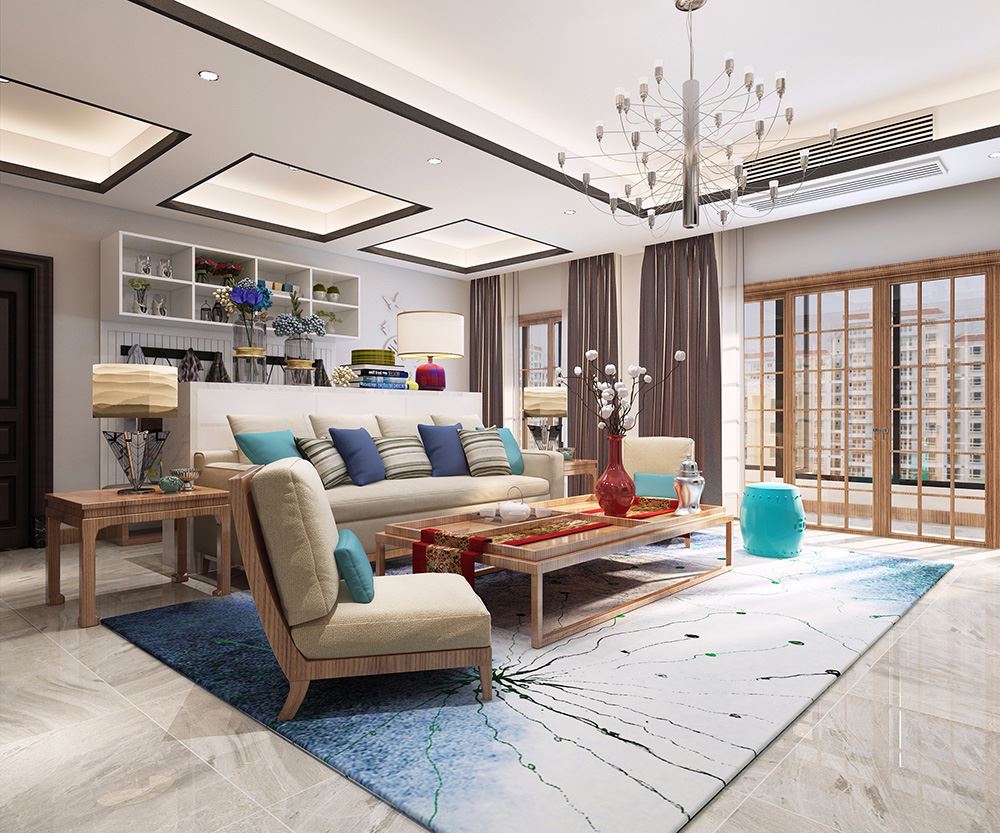 佛山市美的鷺湖森林度假區輕奢風格別墅裝修案例