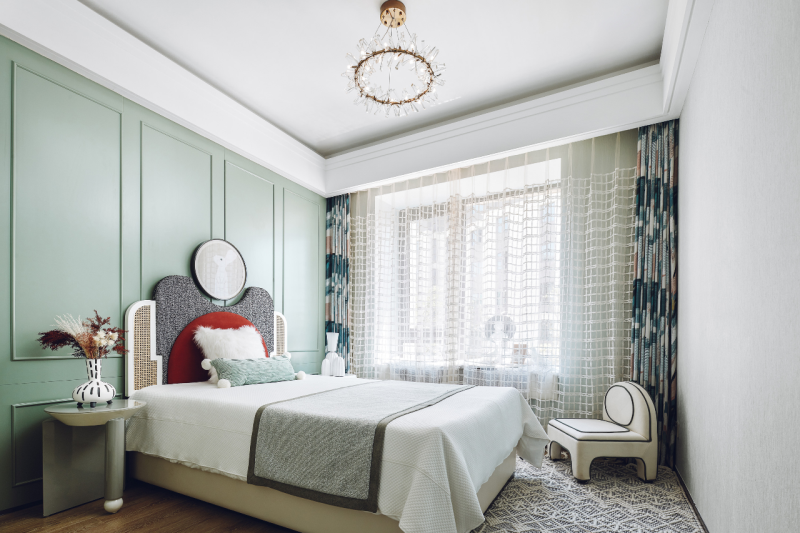 法式輕奢風(fēng)格室內(nèi)設(shè)計家裝案例-次臥 法式輕奢風(fēng)格室內(nèi)設(shè)計家裝案例-次臥