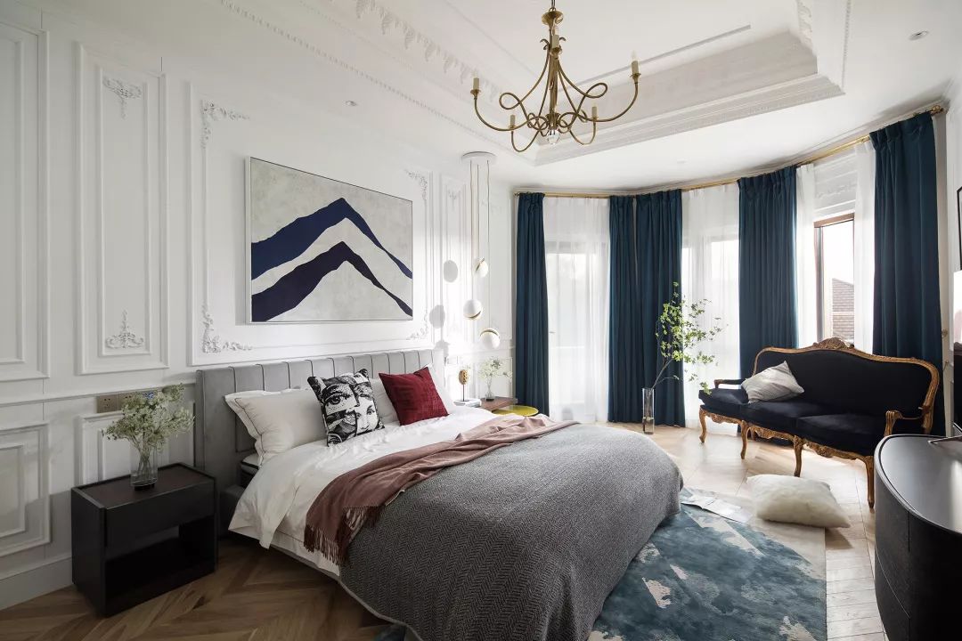 法式風格家裝設計室內裝修效果圖-臥室 法式風格家裝設計室內裝修效果圖-臥室