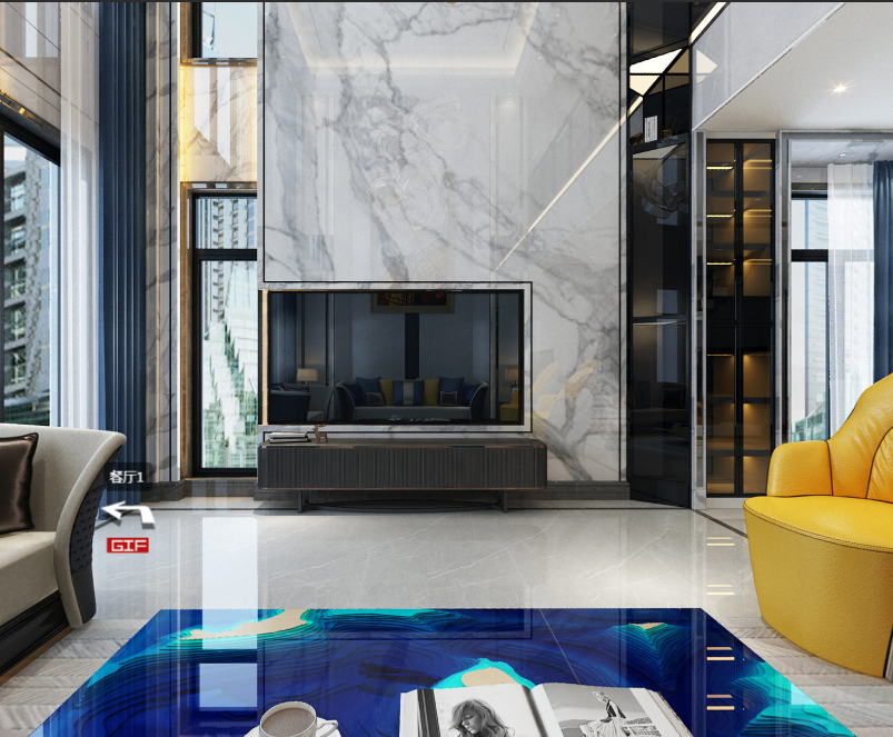 現代前衛風格室內裝修效果圖-芙蓉金城三居110平米-客廳 現代前衛風格室內裝修效果圖-芙蓉金城三居110平米-客廳