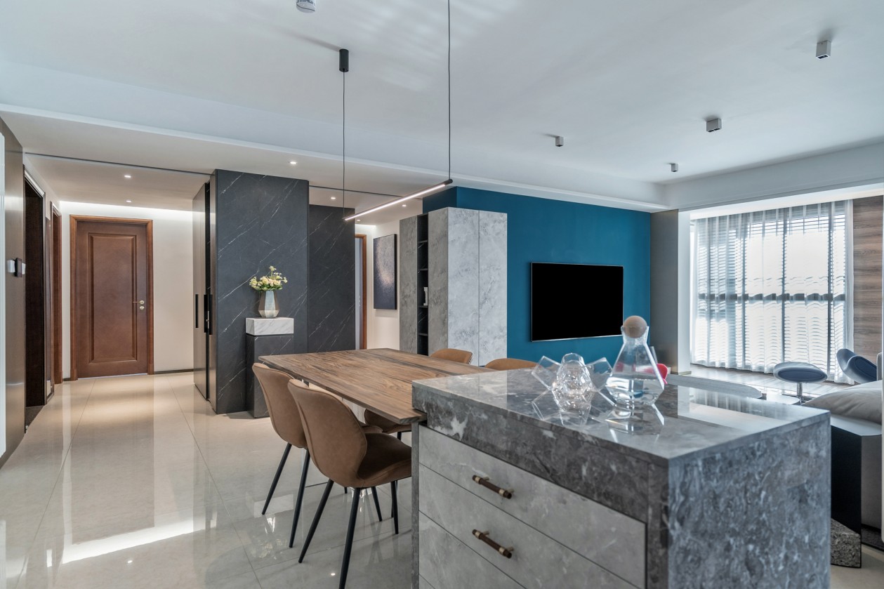 現代簡約風格室內設計家裝案例-客餐廳 現代簡約風格室內設計家裝案例-客餐廳