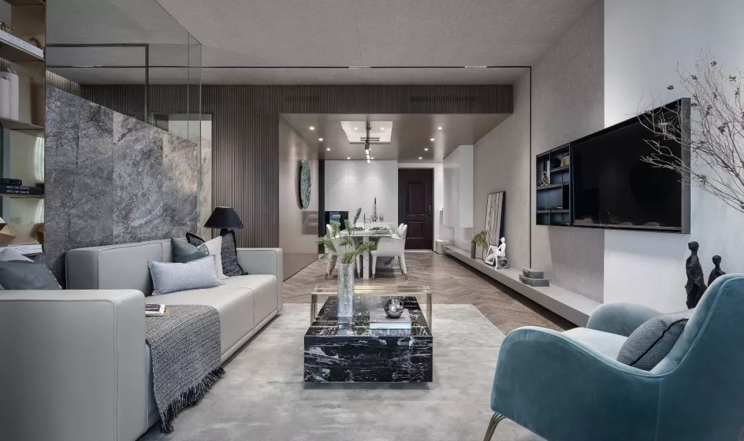 現代輕奢風格室內設計家裝案例-客廳 現代輕奢風格室內設計家裝案例-客廳