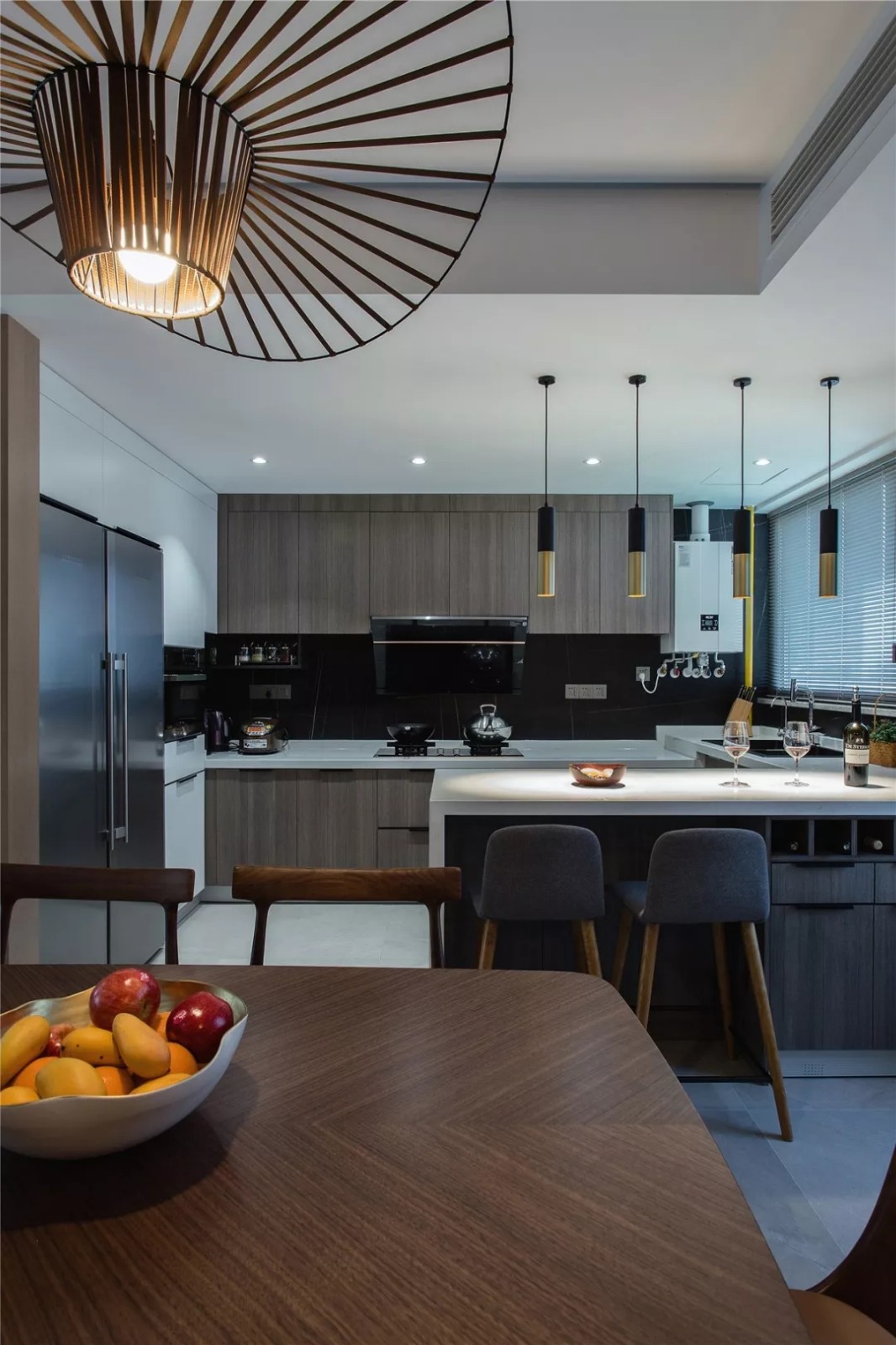 新中式室內裝修-開放式廚房 新中式室內裝修-開放式廚房