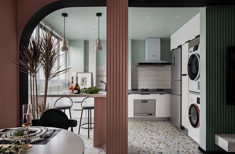 美式輕奢風格室內設計家裝案例-廚房 美式輕奢風格室內設計家裝案例-廚房