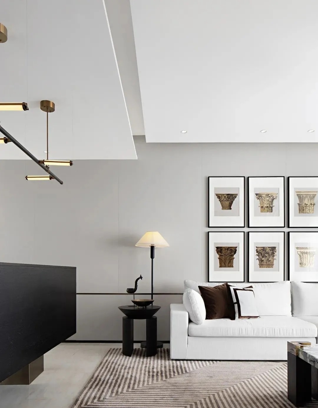 現代輕奢風格別墅室內設計家裝案例-客廳裝飾 現代輕奢風格別墅室內設計家裝案例-客廳裝飾