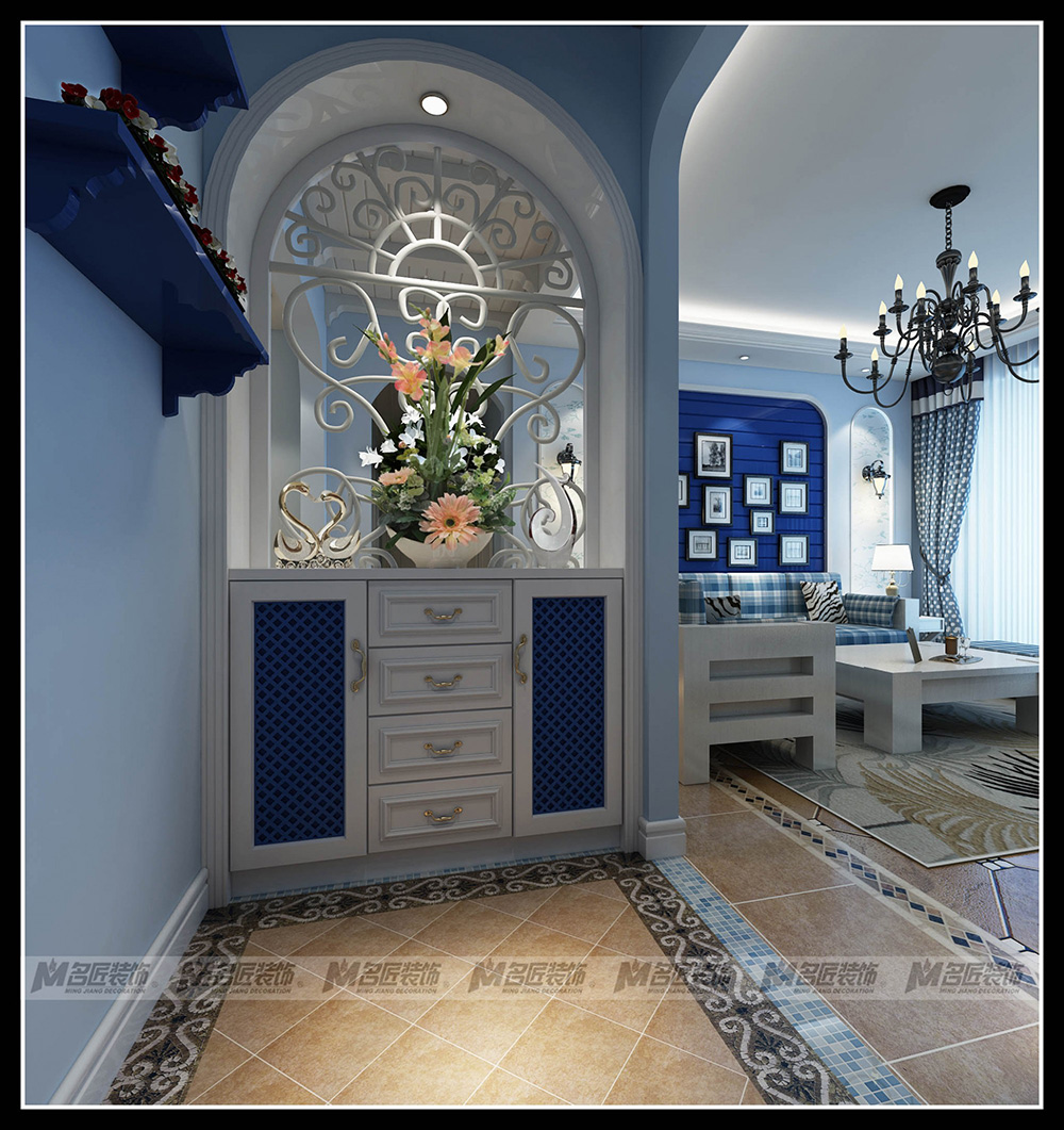 龍宸梧桐郡三居155平米北歐風格裝修案例-玄關 龍宸梧桐郡三居155平米北歐風格裝修案例-玄關