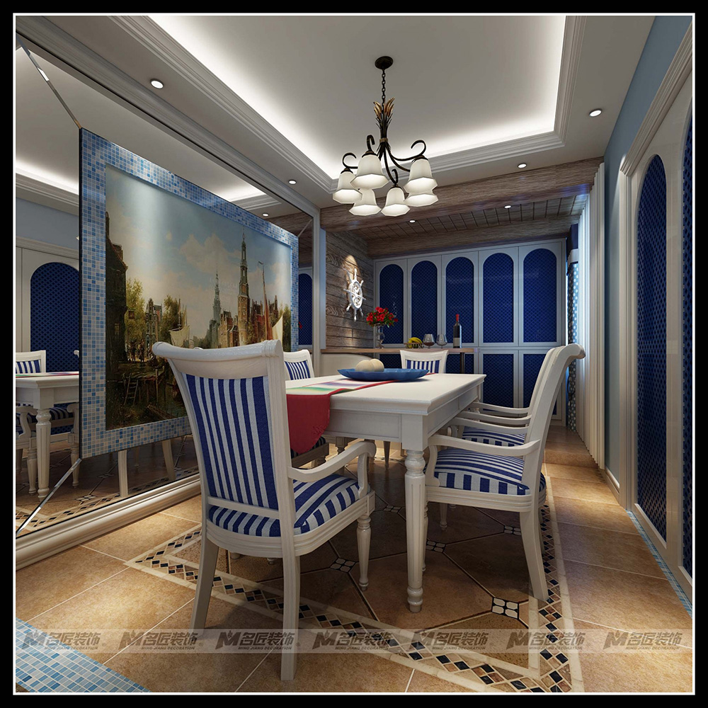 龍宸梧桐郡三居155平米北歐風格裝修案例-餐廳 龍宸梧桐郡三居155平米北歐風格裝修案例-餐廳