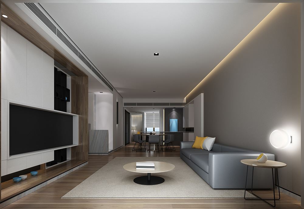 廣州市遠(yuǎn)洋招商保利東灣輕奢風(fēng)格四居室裝修案例