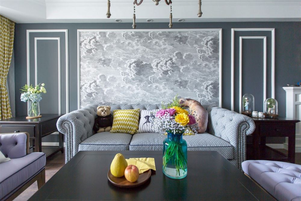 湛江市華夏雅園美式風(fēng)格三居室裝修案例