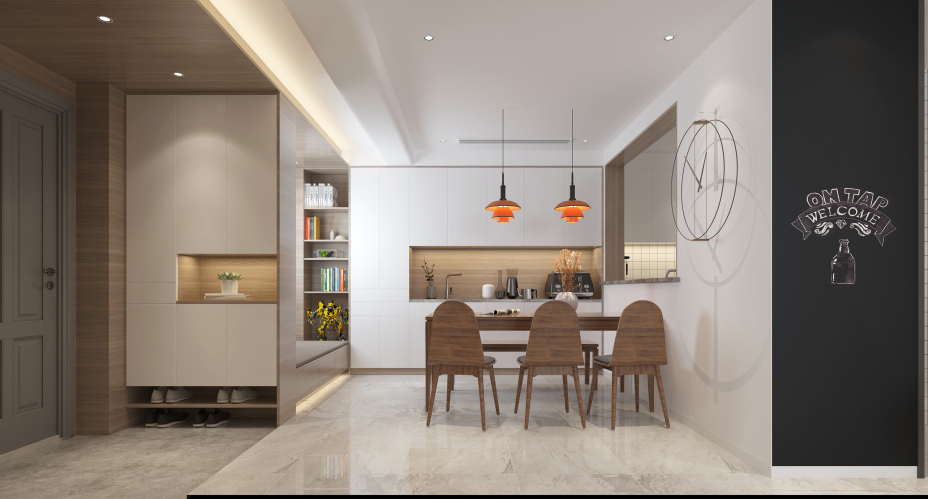 現代簡約風格室內家裝案例效果圖-玄關 現代簡約風格室內家裝案例效果圖-玄關