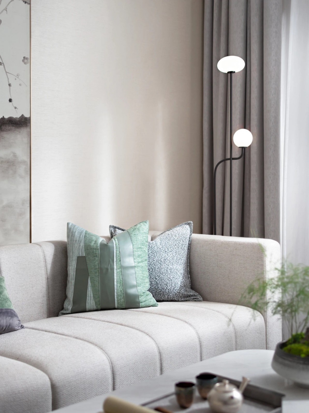 新中式風格家裝設計室內裝修效果圖-客廳 新中式風格家裝設計室內裝修效果圖-客廳