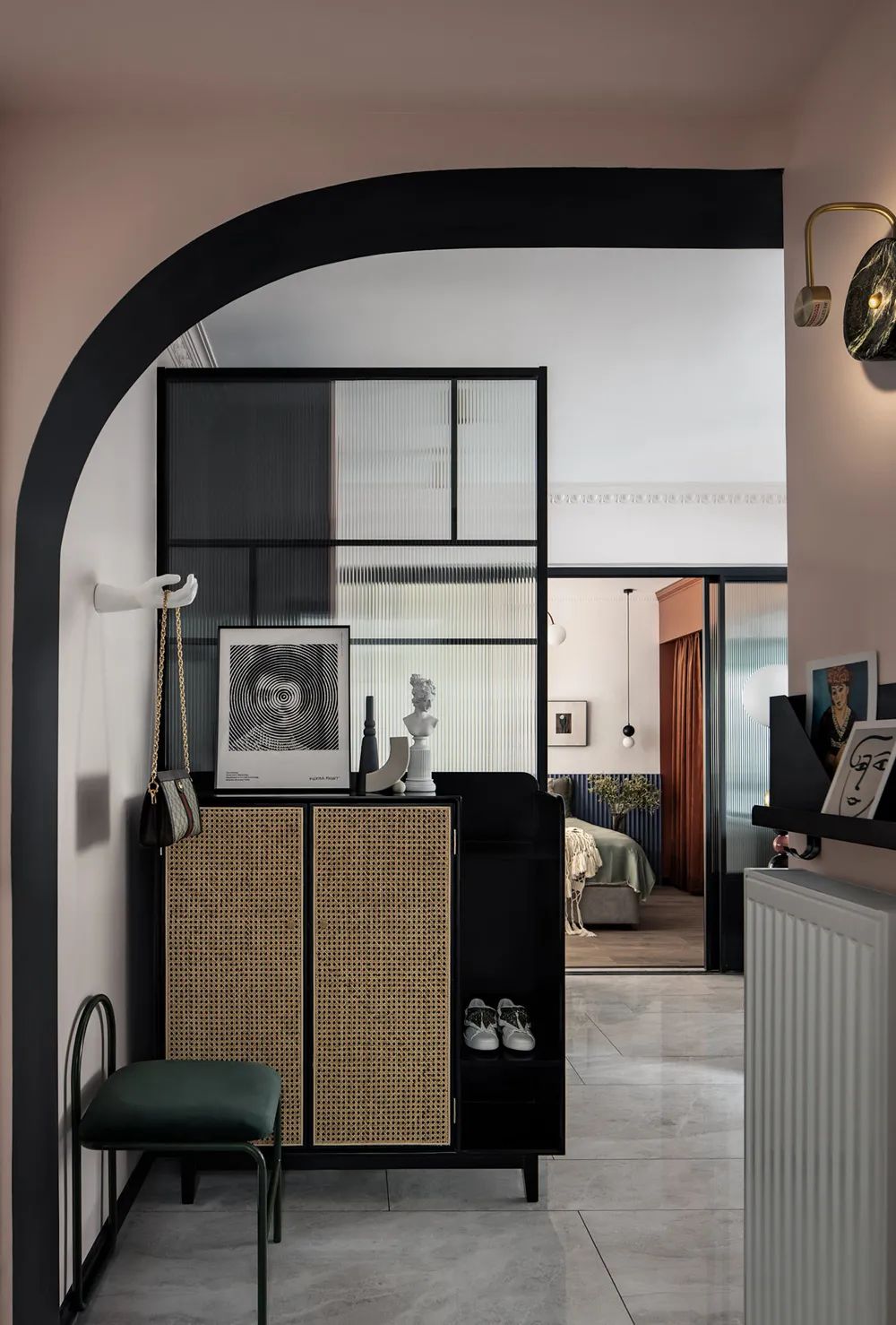 美式輕奢風格室內設計家裝案例-玄關 美式輕奢風格室內設計家裝案例-玄關