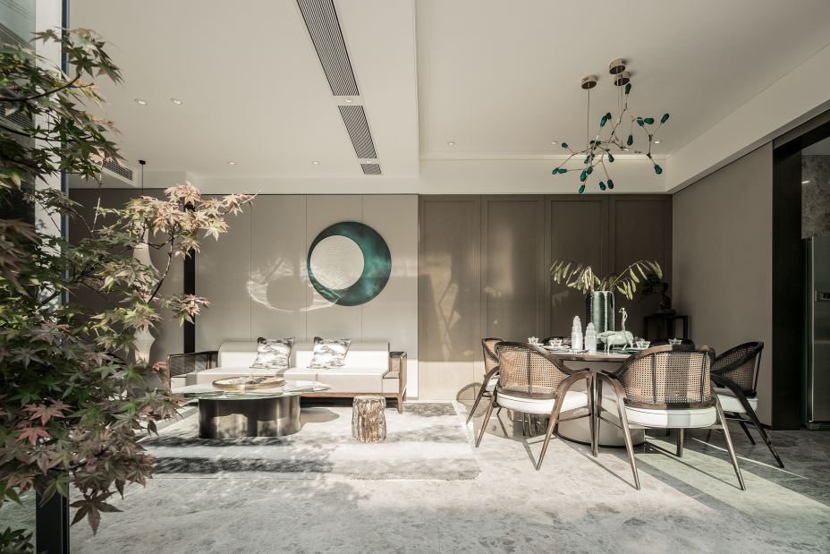 江門市保利中央公園新中式風格別墅裝修案例