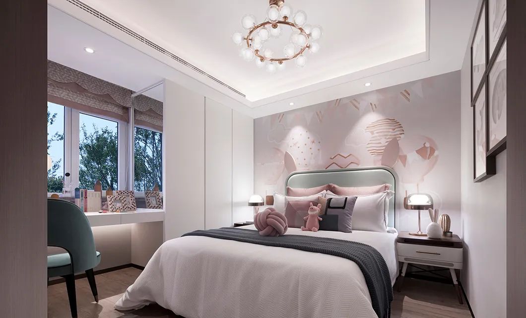 新中式風(fēng)格別墅室內(nèi)設(shè)計(jì)家裝案例-兒童房 新中式風(fēng)格別墅室內(nèi)設(shè)計(jì)家裝案例-兒童房