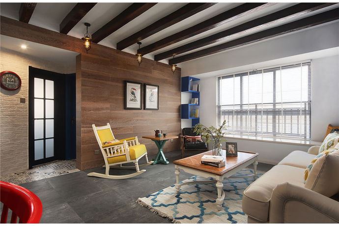 廣州市中海花城灣美式風(fēng)格三居室裝修案例