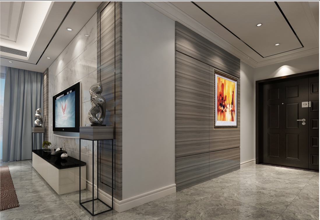 廣州市東方新世界歐式風格四居室裝修案例