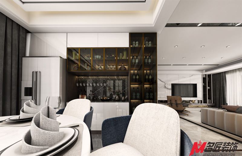 茂名市碧桂園鳳凰城輕奢風格平層裝修案例