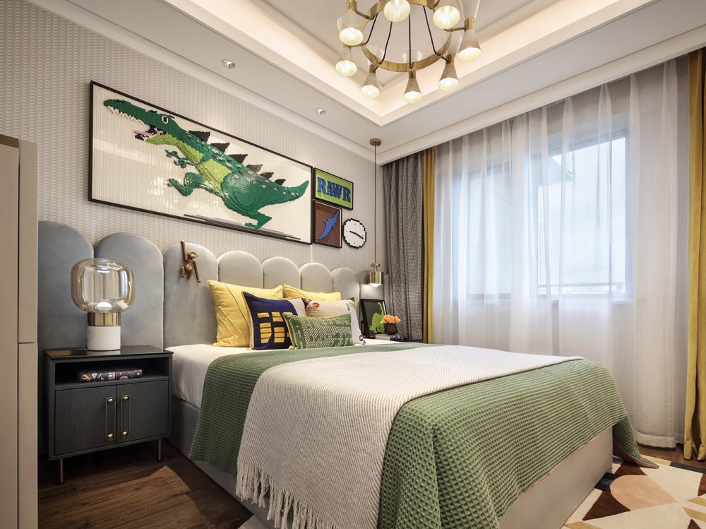 現(xiàn)代輕奢風(fēng)格室內(nèi)家裝案例效果圖-次臥 現(xiàn)代輕奢風(fēng)格室內(nèi)家裝案例效果圖-次臥