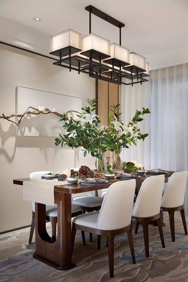 現代中式風格室內設計家裝案例-餐廳 現代中式風格室內設計家裝案例-餐廳