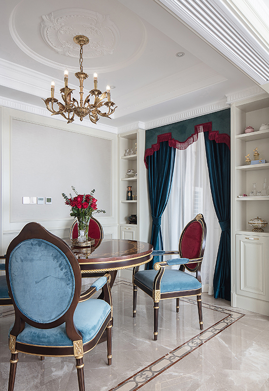 法式混搭風格家裝設計室內裝修效果圖-餐廳 法式混搭風格家裝設計室內裝修效果圖-餐廳